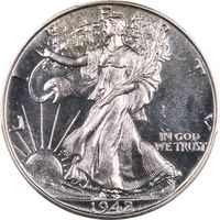 1942 Walking Liberty Half Dollar (50c) Obverse Image