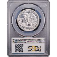 1942 Walking Liberty Half Dollar (50c) Reverse Slab Image