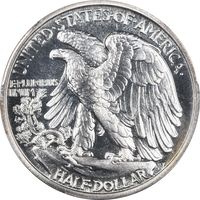 1942 Walking Liberty Half Dollar (50c) Reverse Image