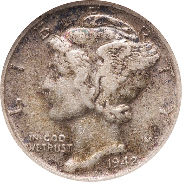1942/1-D Mercury Dime (10c) Obverse Image