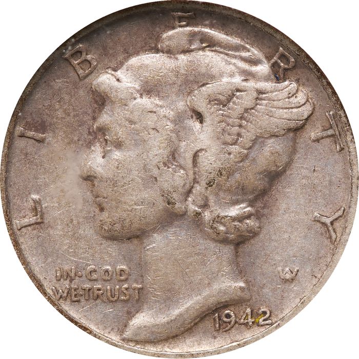 1942/1-D Mercury Dime (10c) Photo 3