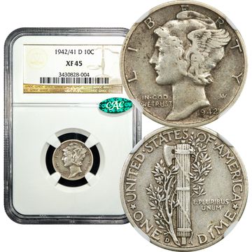 1942/1-D Mercury Dime (10c) Composite Image