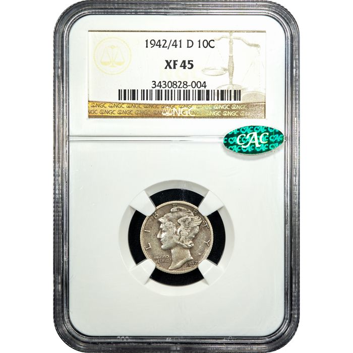 1942/1-D Mercury Dime (10c) Obverse Image