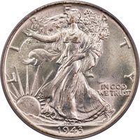 1943 Walking Liberty Half Dollar (50c) Obverse Image