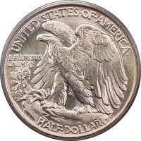 1943 Walking Liberty Half Dollar (50c) Reverse Image