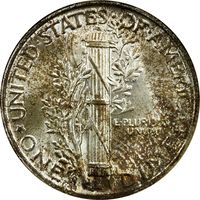 1944-S Mercury Dime (10c) Reverse Image