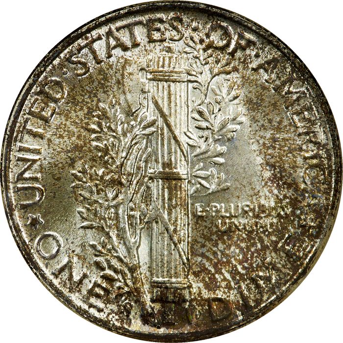 1944-S Mercury Dime (10c) Reverse Image