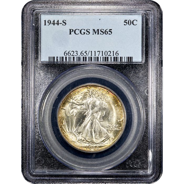 1944-S Walking Liberty Half Dollar (50c) Obverse Slab Image