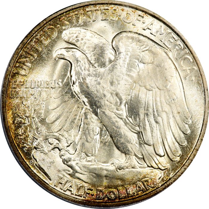 1944-S Walking Liberty Half Dollar (50c) Reverse Image
