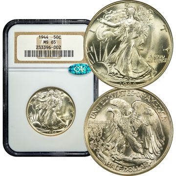 1944 Walking Liberty Half Dollar (50c) Composite Image