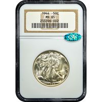 1944 Walking Liberty Half Dollar (50c) Obverse Image