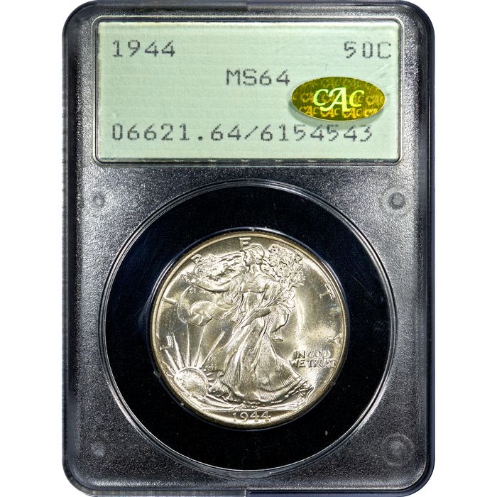 1944 Walking Liberty Half Dollar (50c) Rattler Obverse Image