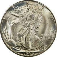 1945-D Walking Liberty Half Dollar (50c) Obverse Image