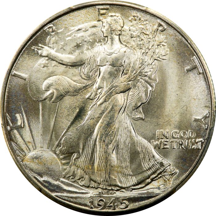 1945-D Walking Liberty Half Dollar (50c) Photo 3