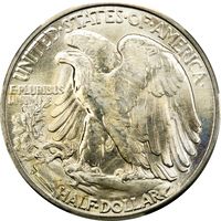 1945-D Walking Liberty Half Dollar (50c) Photo 4