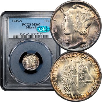 1945-S Mercury Dime (10c) Micro S Composite Image