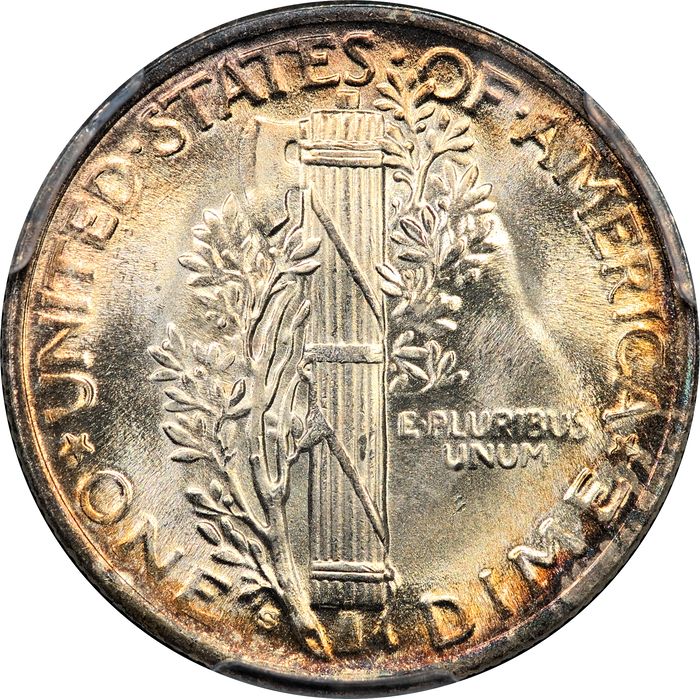 1945-S Mercury Dime (10c) Micro S Reverse Image
