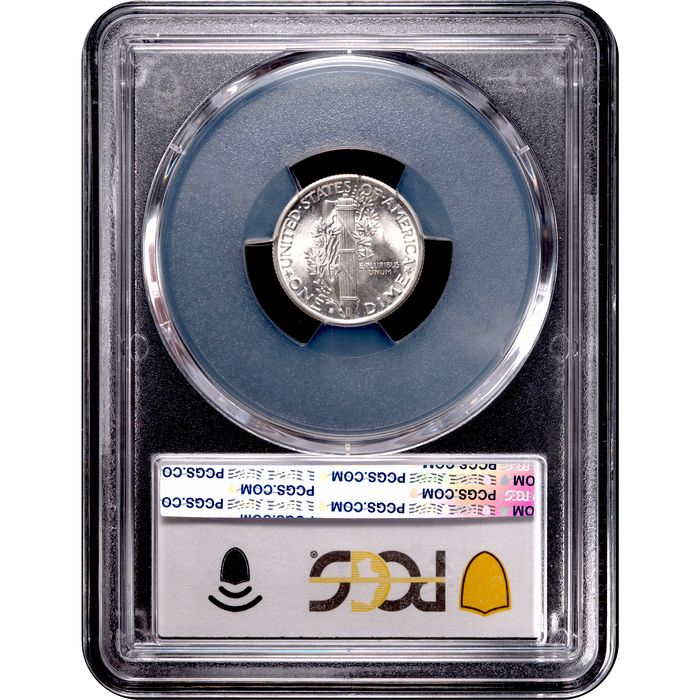 1945-S Micro S Mercury Dime (10c) Reverse Slab Image