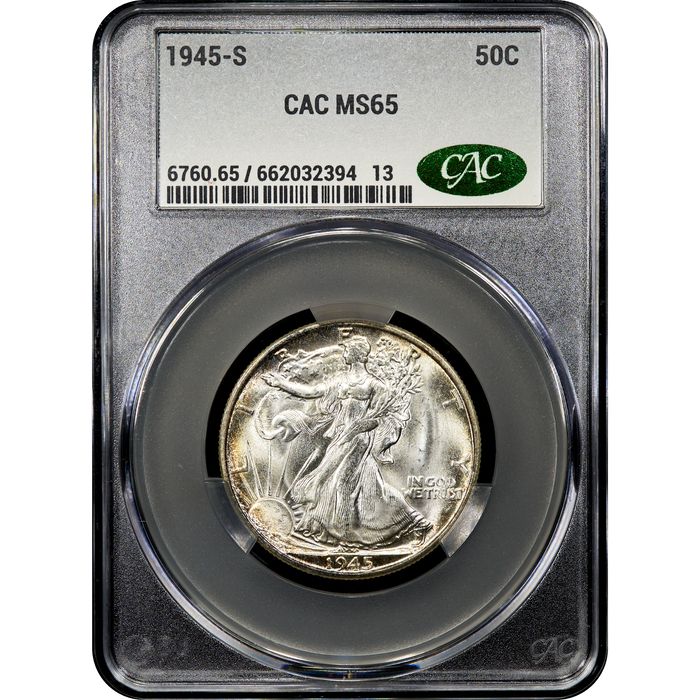 1945-S Walking Liberty Half Dollar (50c) Obverse Image