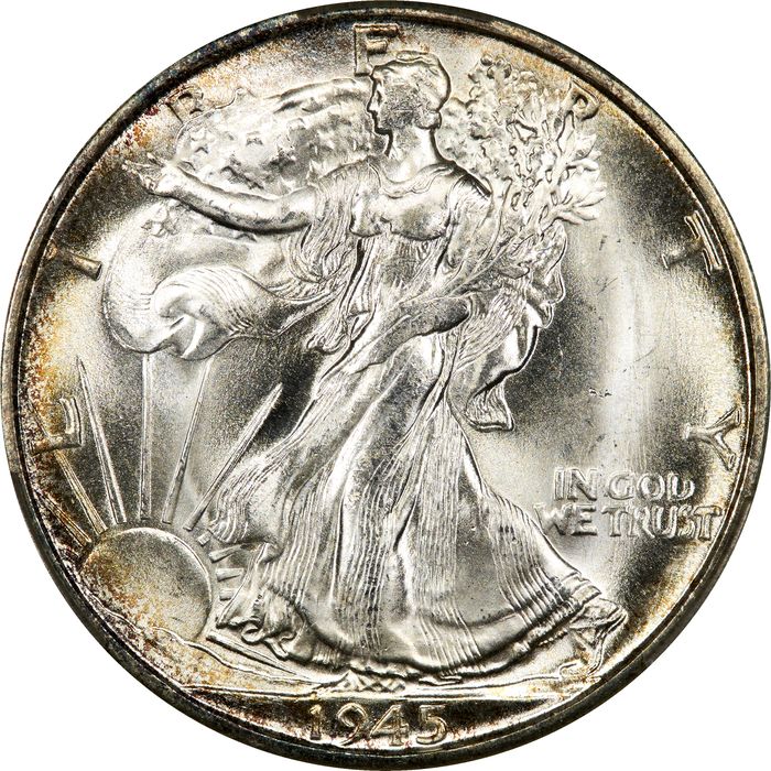 1945-S Walking Liberty Half Dollar (50c) Photo 3