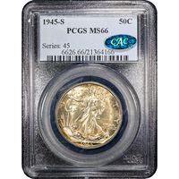 1945-S Walking Liberty Half Dollar (50c) Obverse Image