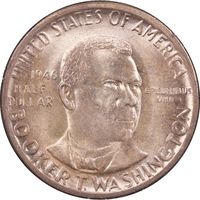 1946-D Booker T Washington (BTW) Commem Half Rattler Obverse Image
