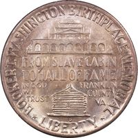 1946-D Booker T Washington (BTW) Commem Half Rattler Reverse Image