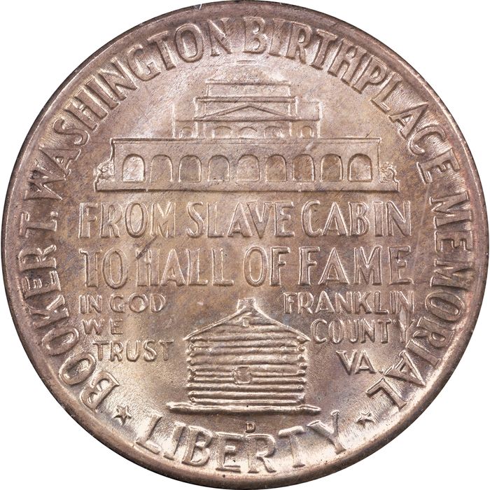 1946-D Booker T Washington (BTW) Commem Half Rattler Reverse Image