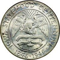 1946 Iowa Commem Half Dollar (50c) Photo 3