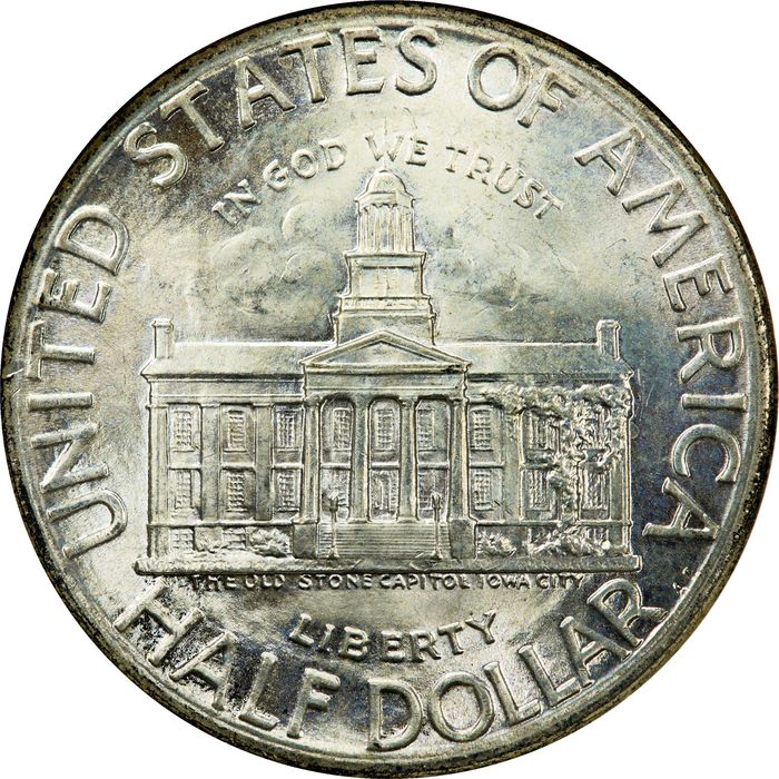 1946 Iowa Commem Half Dollar (50c) Photo 4