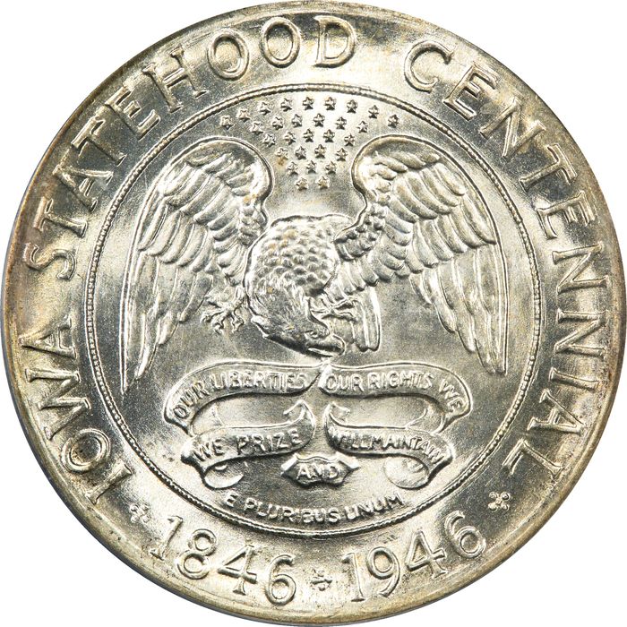 1946 Iowa Commemorative Half (50c) Photo 3