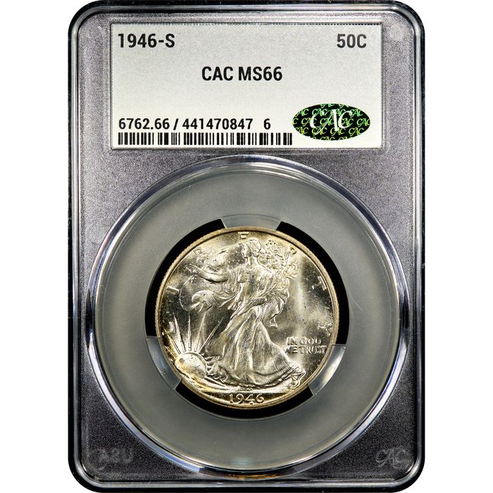 1946-S Walking Liberty Half Dollar (50c) Obverse Slab Image