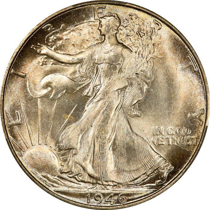 1946-S Walking Liberty Half Dollar (50c) Photo 3