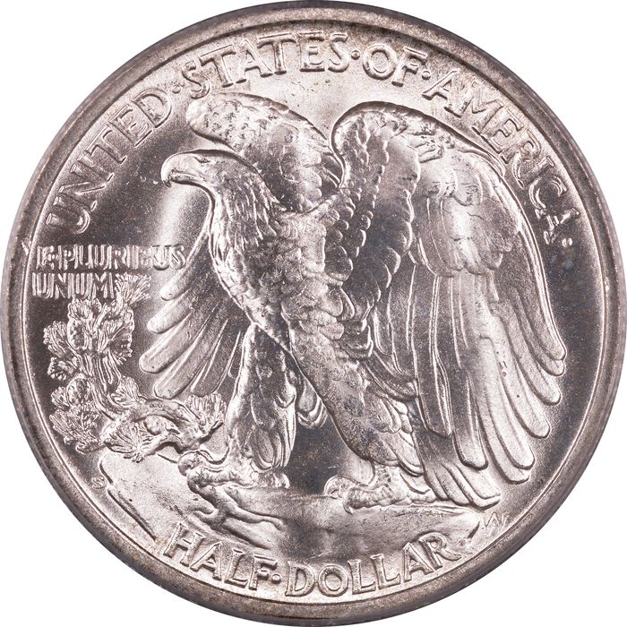 1946-S Walking Liberty Half Dollar (50c) OGH Reverse Image