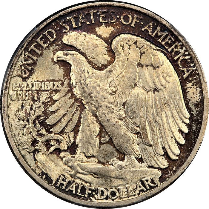 1946 Walking Liberty Half Dollar (50c) Doubled Die Reverse Reverse Image