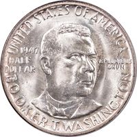 1947 Booker T Washington Commemorative Half (50c) OGH Obverse Image