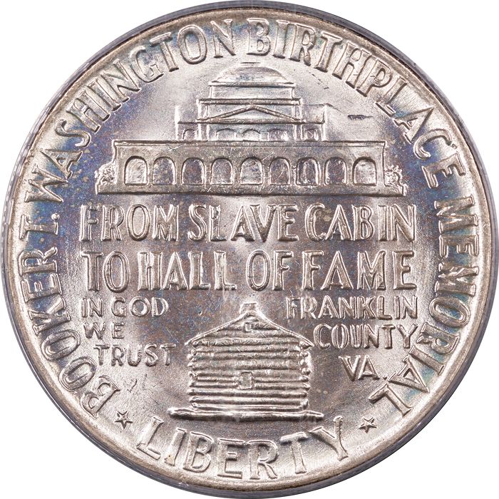 1947 Booker T Washington Commemorative Half (50c) OGH Reverse Image