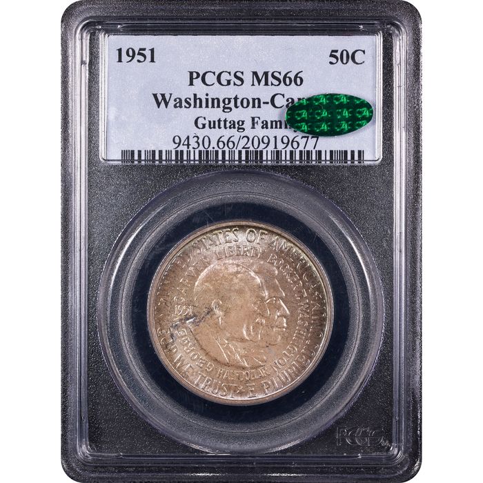 1951 Washington-Carver Commemorative Half (50c) Obverse Slab Image