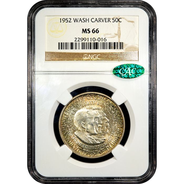 1952 Washington-Carver Commemorative Half (50c) Obverse Slab Image