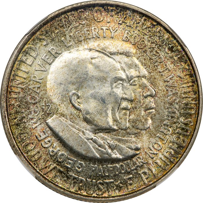 1952 Washington-Carver Commemorative Half (50c) Obverse Image