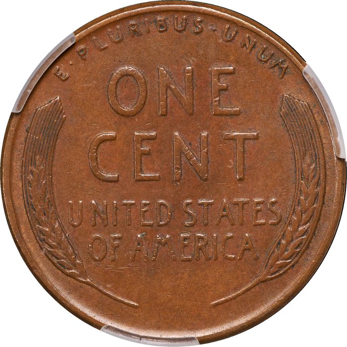 1955 Doubled Die Lincoln Cent (1c) Reverse Image