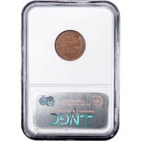 1955 Doubled Die Lincoln Cent (1c) Reverse Slab Image