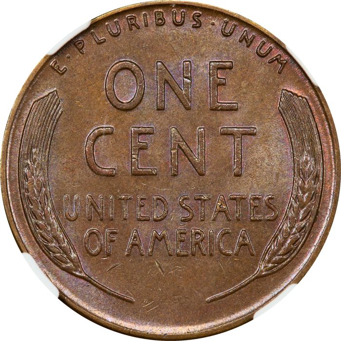 1955 Doubled Die Lincoln Cent (1c) Reverse Image