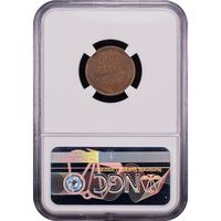 1955 Doubled Die Lincoln Cent (1c) Reverse Slab Image