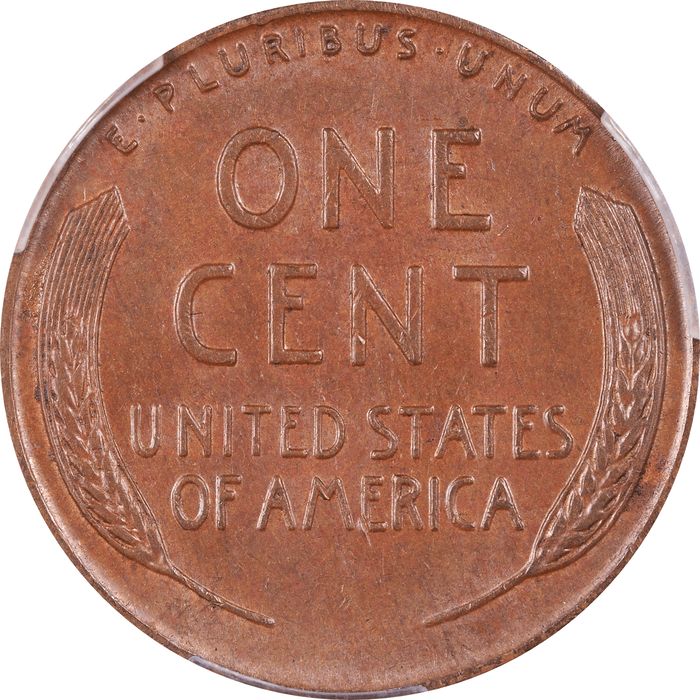 1955 Doubled Die Lincoln Cent (1c) Reverse Image