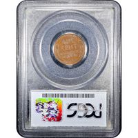 1955 Doubled Die Lincoln Cent (1c) Reverse Slab Image