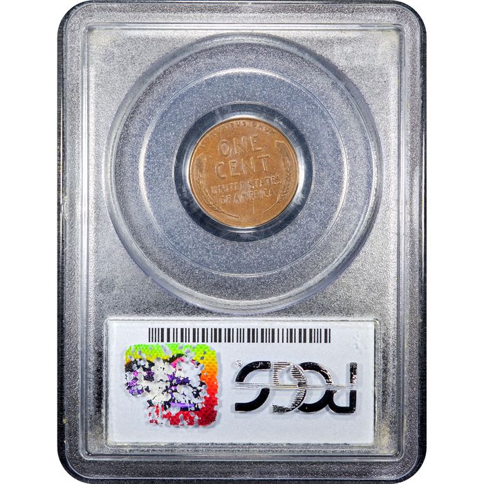 1955 Doubled Die Lincoln Cent (1c) Reverse Slab Image