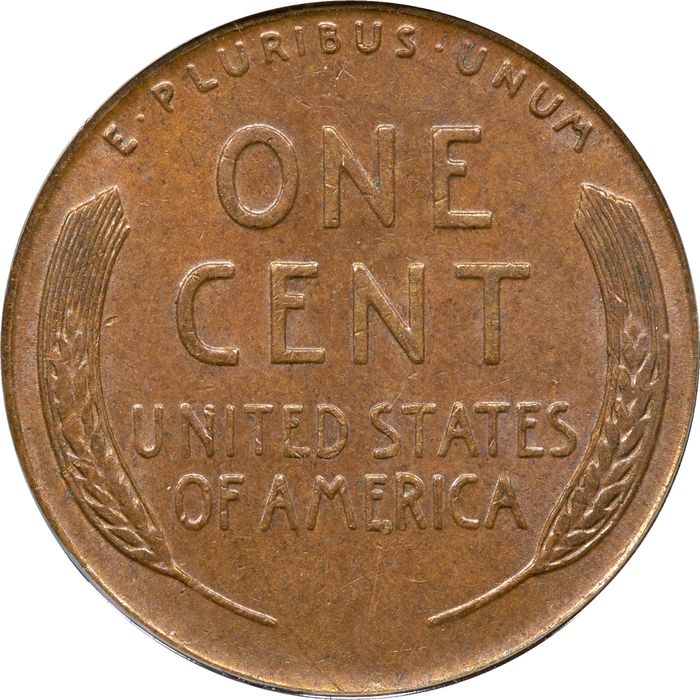 1955 Doubled Die Lincoln Cent (1c) Reverse Image