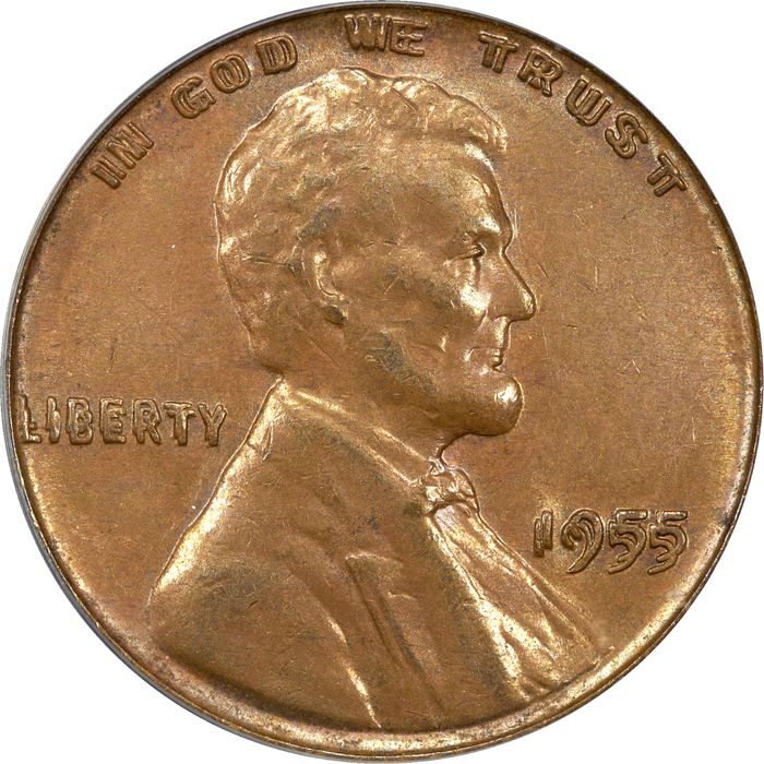 1955 Doubled Die Lincoln Cent (1c) Photo 3