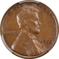 1955 Doubled Die Lincoln Cent (1c) Obverse Image